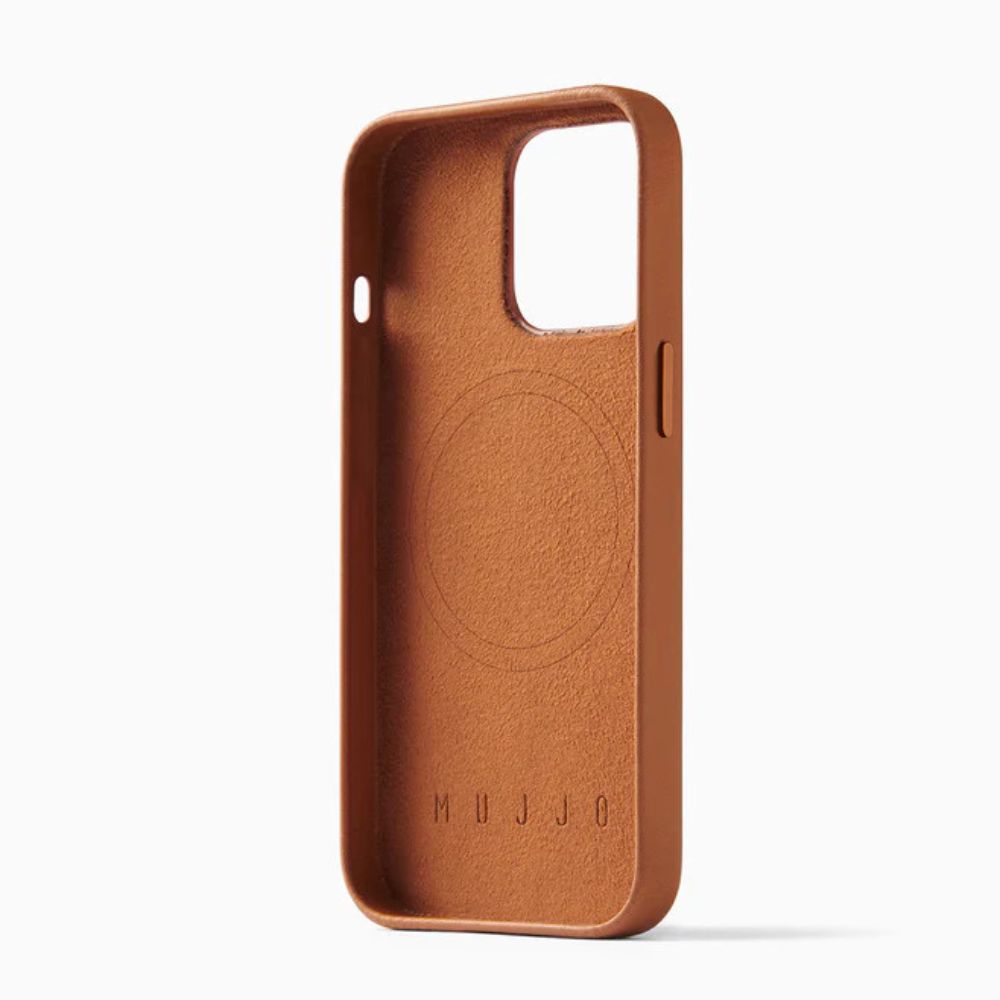 Mujjo Full Leather Case with MagSafe for iPhone 14 Pro Max (Tan)