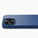 Mujjo Full Leather Case with MagSafe for iPhone 14 Pro Max (Monaco Blue)