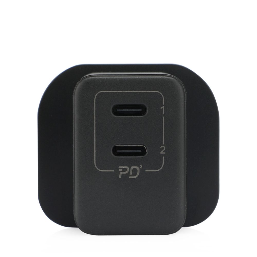 Momax ONEPLUG 35W 2-Port GaN Mini Charger (Black)