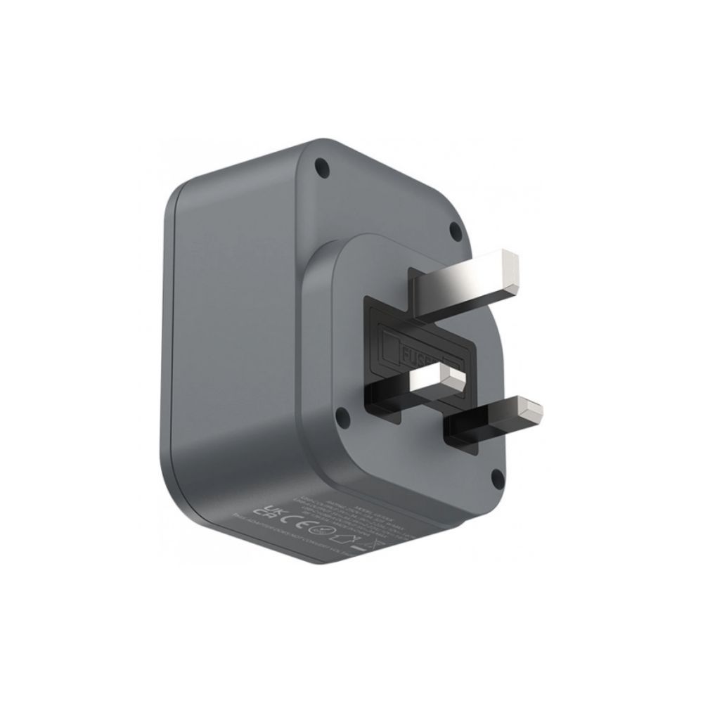 Momax ONEPLUG 1-Outlet Extension Socket With USB (Space Grey)