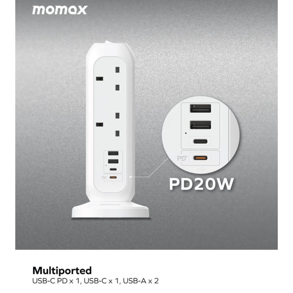 Momax ONEPLUG 11-Outlet Power Strip With USB