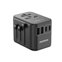 Momax 1-World PD35W 5 ports + AC Travel Adapter (Black)