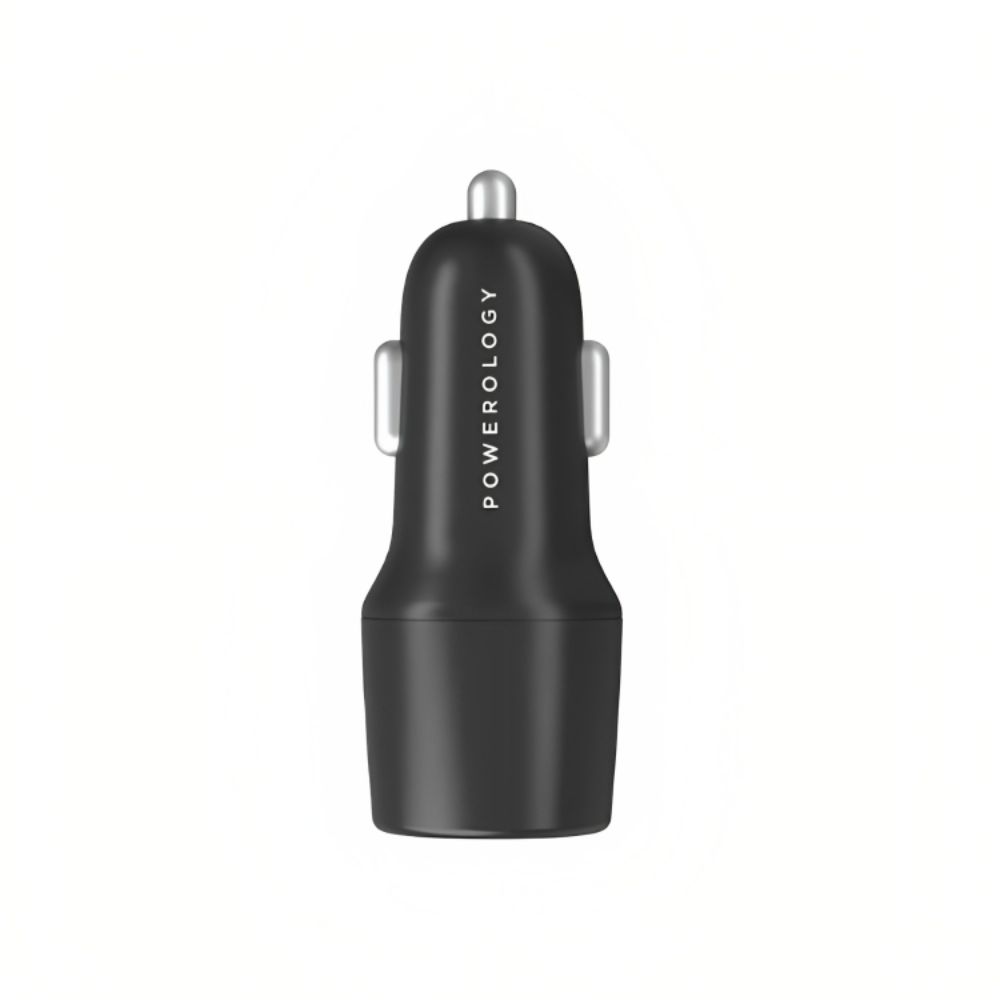 Powerology 38W Ultra-Quick Car Charger Dual Output