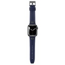 Police Wings Leather Strap for Smart Watch 38/40/41mm (Blue)