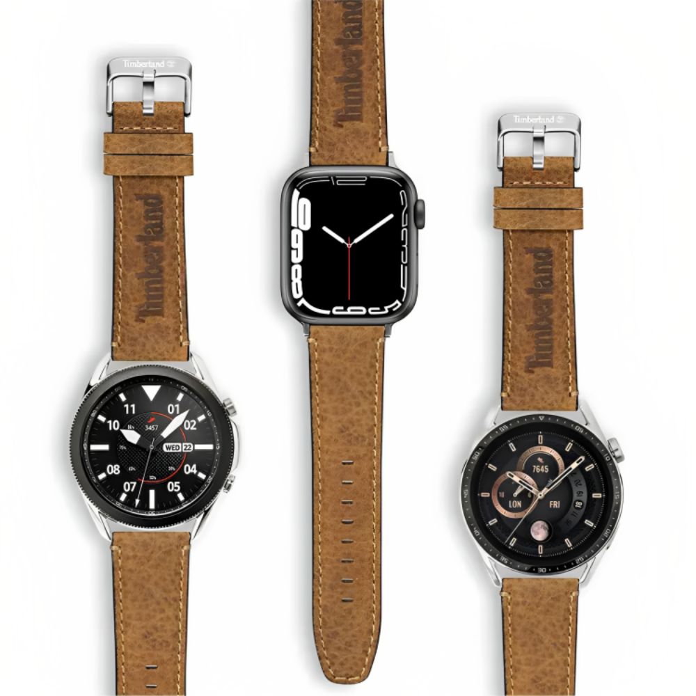 Timberland Barnesbrook Leather Strap for Smart Watch 42/44/45/49mm (Wheat)