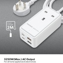 Momax ONEPLUG 65W GaN Extension Cord with USB (Space Grey)