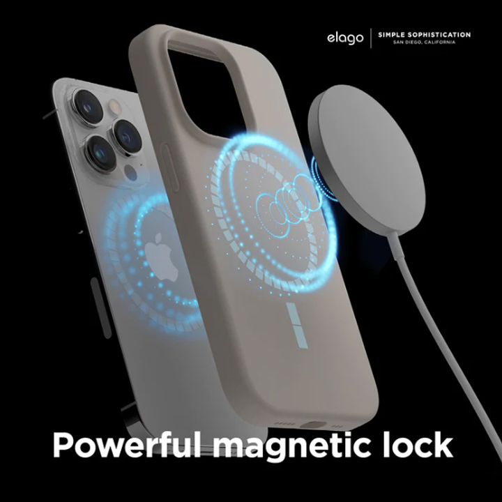 Elago Silicone Magsafe Case iPhone 14 Pro (Stone)