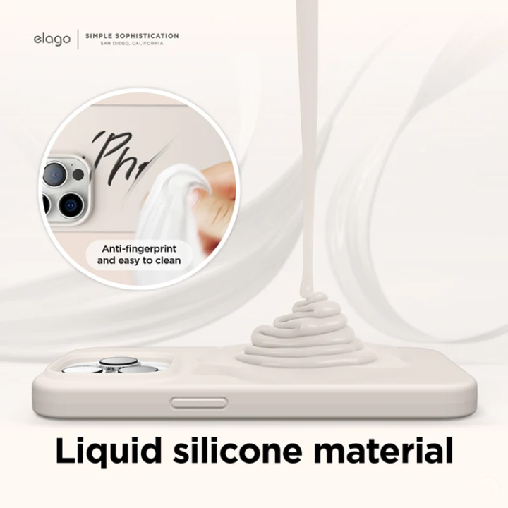 Elago Silicone Magsafe Case iPhone 14 Pro (Stone)