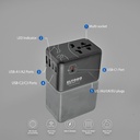 Eltoro 65W Travel Adapter PD GaN Tech USB-A 2Ports & USB-C 3Ports