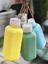 Squireme Y1 Glass Bottle with Silicone Sleeve 600ml (Fire Red)