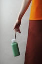 Squireme Y1 Glass Bottle with Silicone Sleeve 600ml (Surf Blue)