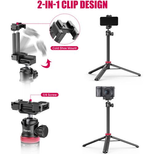 Ulanzi Multifunctional Mini Tripod (Black)