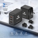 Eltoro Power Plug 65W GaN Tech with Travel Plug (Black)