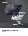 Fold Stand Mila Rotatable Tablet Stand (Silver)