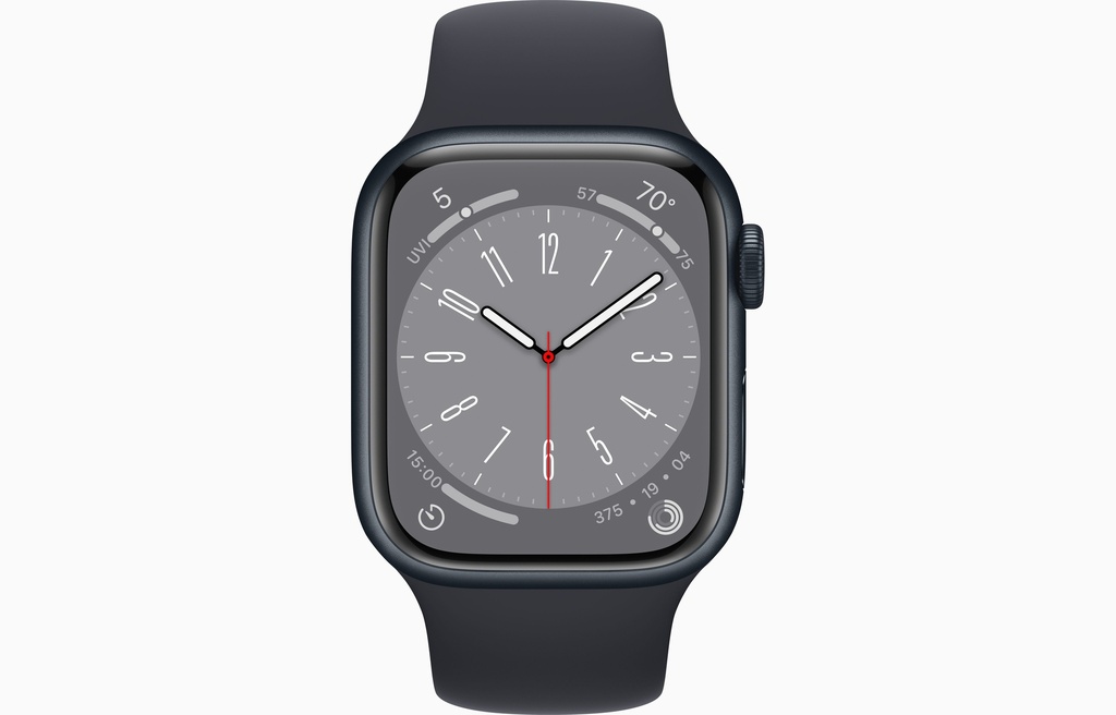 Apple Watch Series 8 GPS 41mm Midnight Aluminium Case with Midnight Sport Band