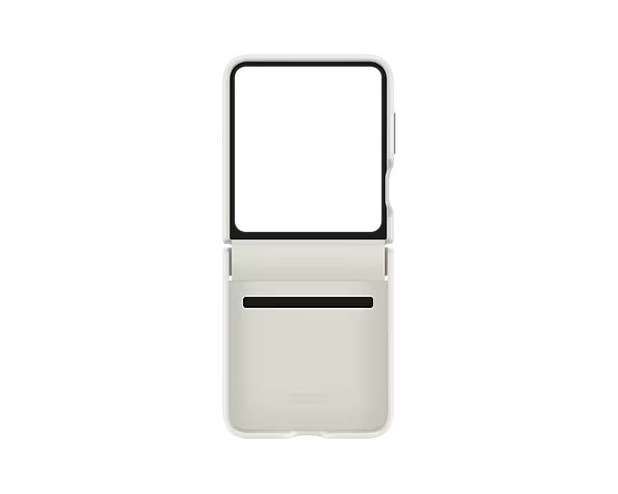 Samsung Galaxy Z Flip5 Flap Eco-Leather Case (Cream)