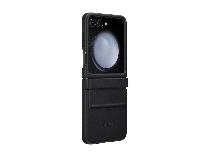 Samsung Galaxy Z Flip5 Flap Eco-Leather Case (Black)