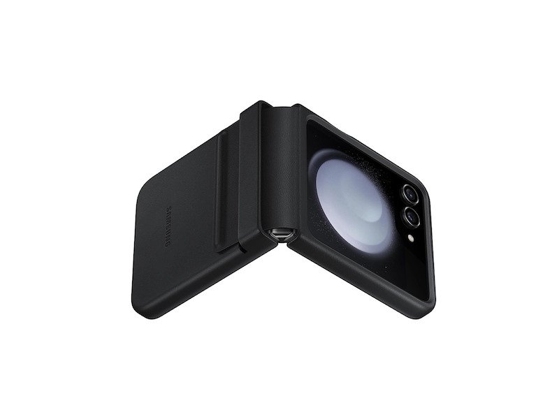 Samsung Galaxy Z Flip5 Flap Eco-Leather Case (Black)