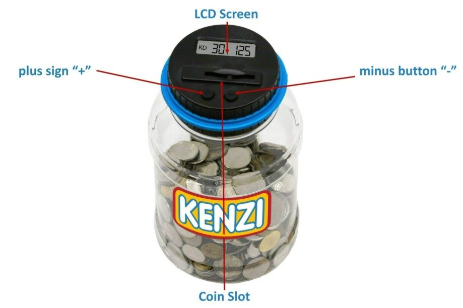 KENZI Digital Coin Jar