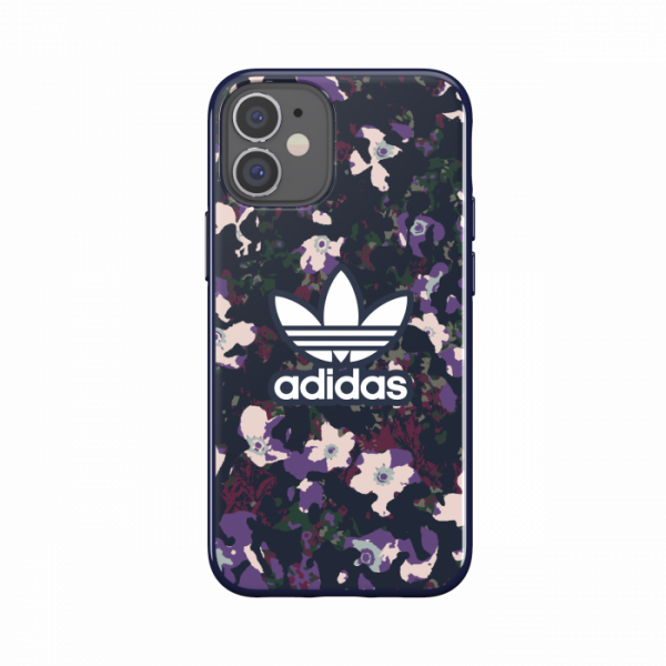 Adidas Floral Snap Case for iPhone 12 mini (Purple)