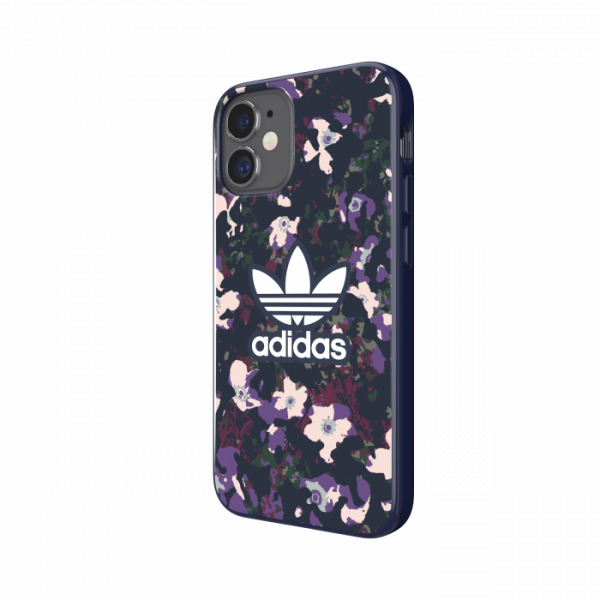 Adidas Floral Snap Case for iPhone 12 mini (Purple)