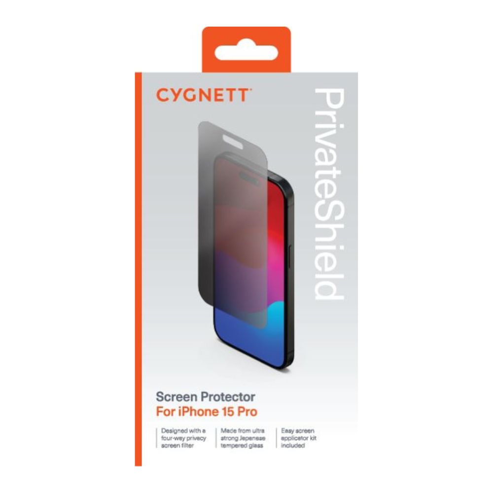 Cygnett PrivateShield Screen Protector iPhone 15 Pro