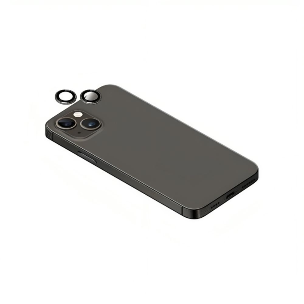 Torrii BodyGlass Camera Lens Protector (Individual Ring) for iPhone 15/15 Plus (Black)