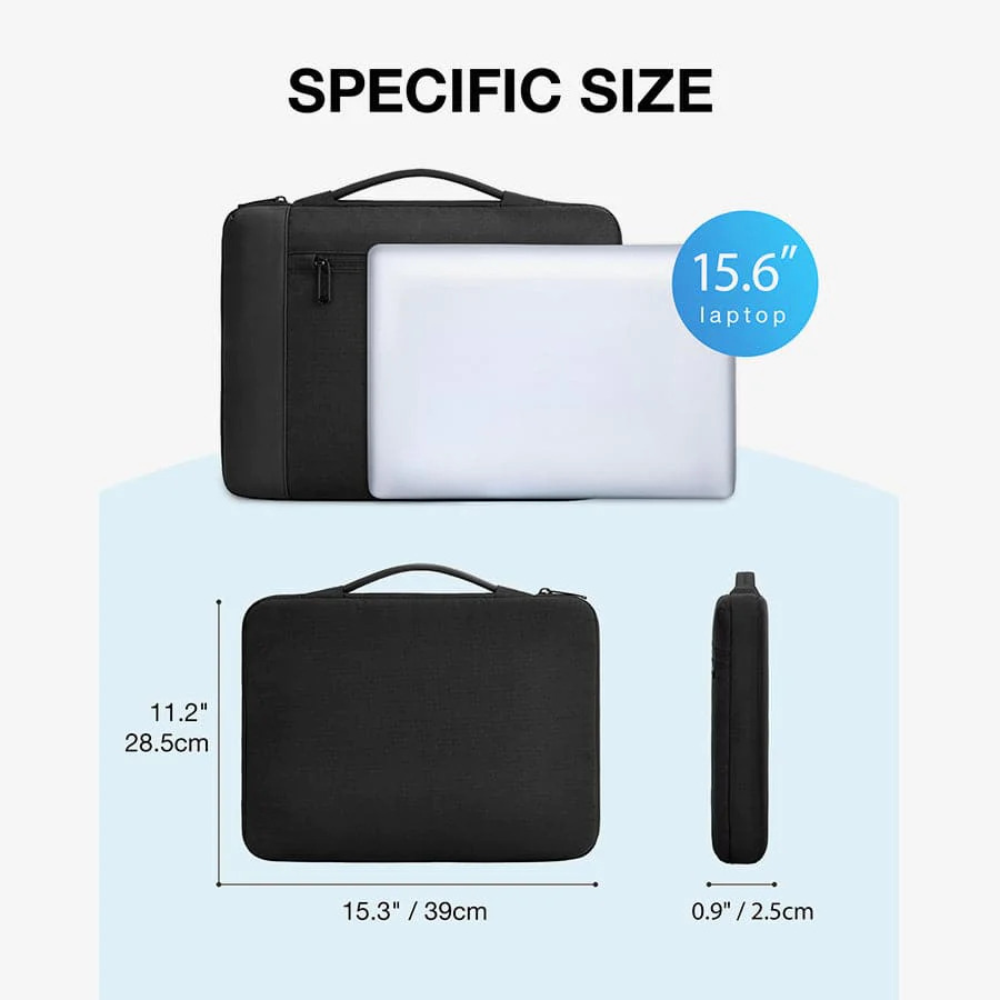 Bagsmart 15.6" Hydrogen Laptop Briefcase (Black)