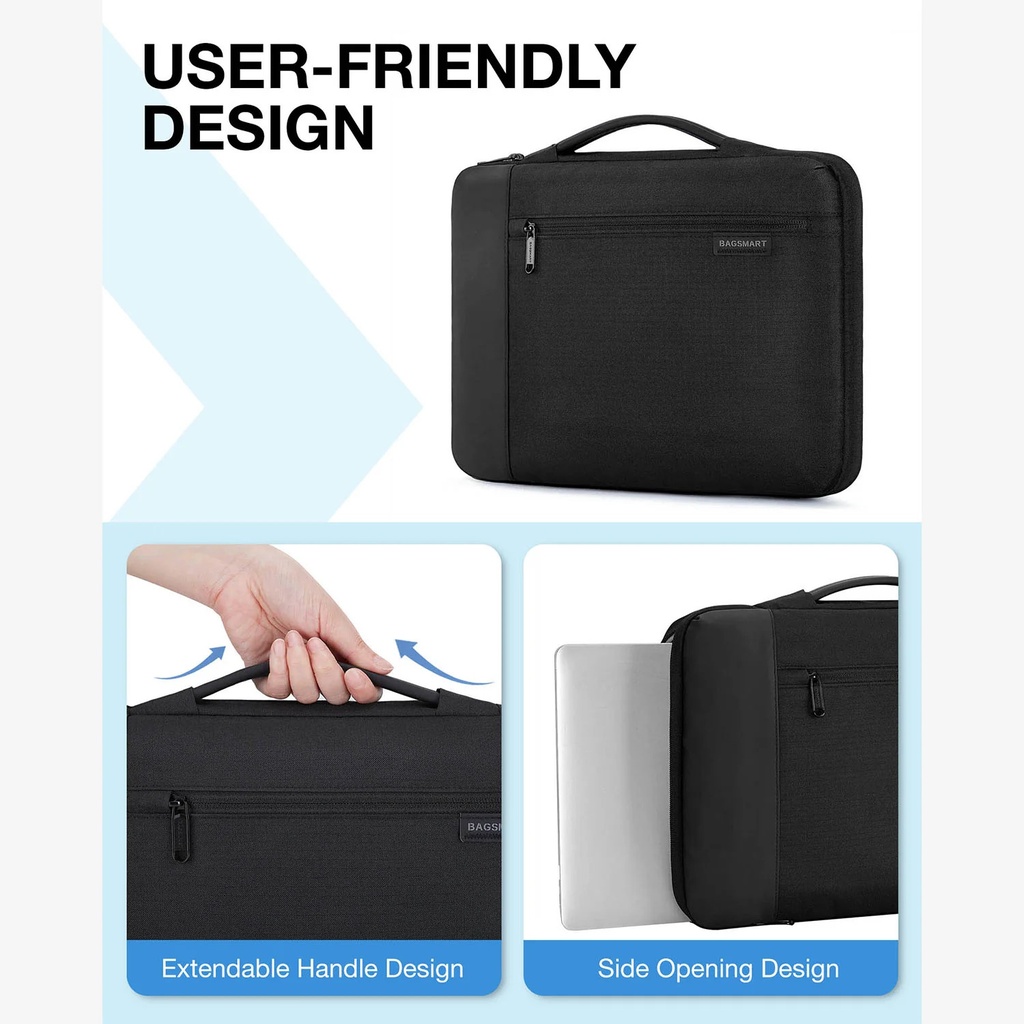 Bagsmart 15.6" Hydrogen Laptop Briefcase (Black)
