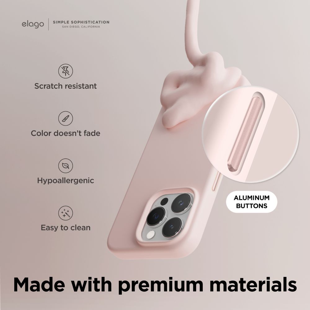 Elago Silicone Magsafe Case iPhone 15 Pro Max (Lovely Pink)