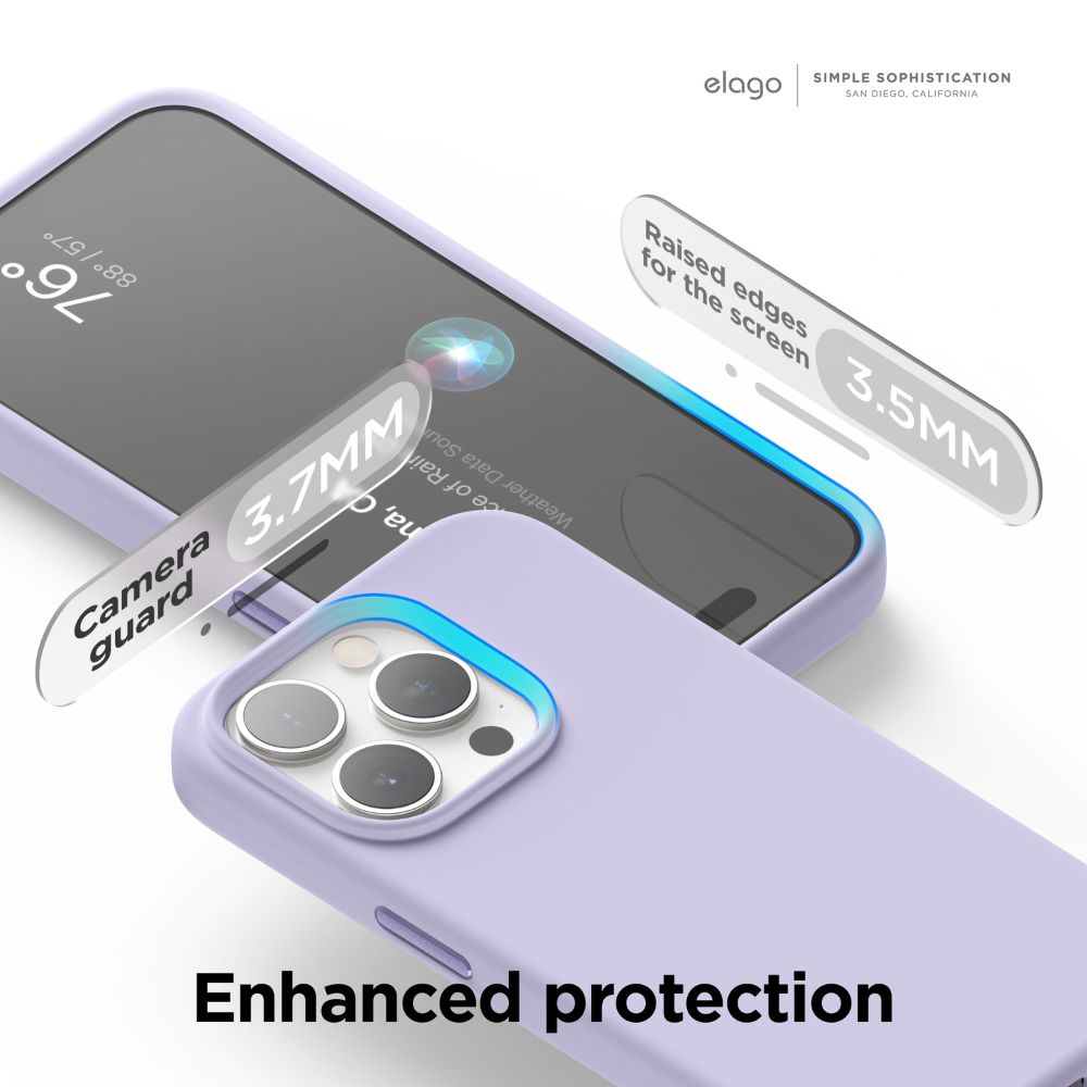 Elago Silicone Magsafe Case iPhone 15 Pro Max (Purple)