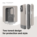 Elago Glide Case iPhone 15 Pro Max (Stone/Dark Grey)