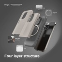 Elago Glide Case iPhone 15 Pro Max (Stone/Dark Grey)