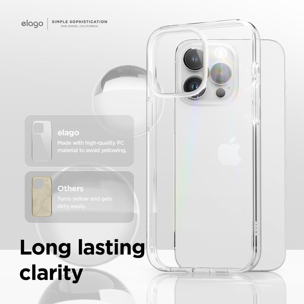 Elago Hybrid Case iPhone 15 Pro (Clear)