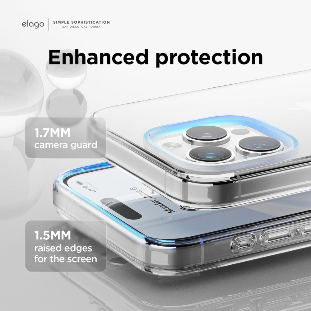 Elago Hybrid Case iPhone 15 Pro Max (Clear)