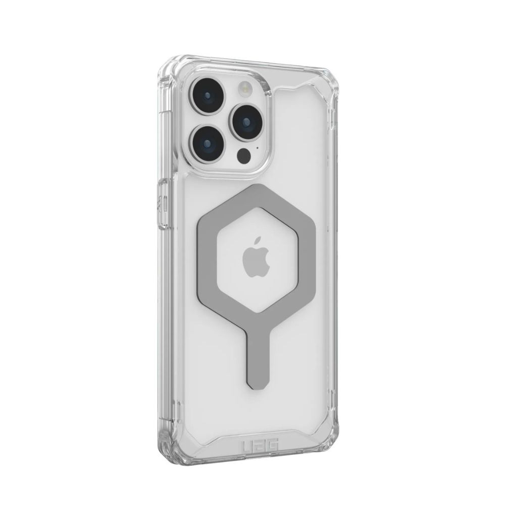 UAG Plyo MagSafe Case for iPhone 15 Pro (Ice/Silver)