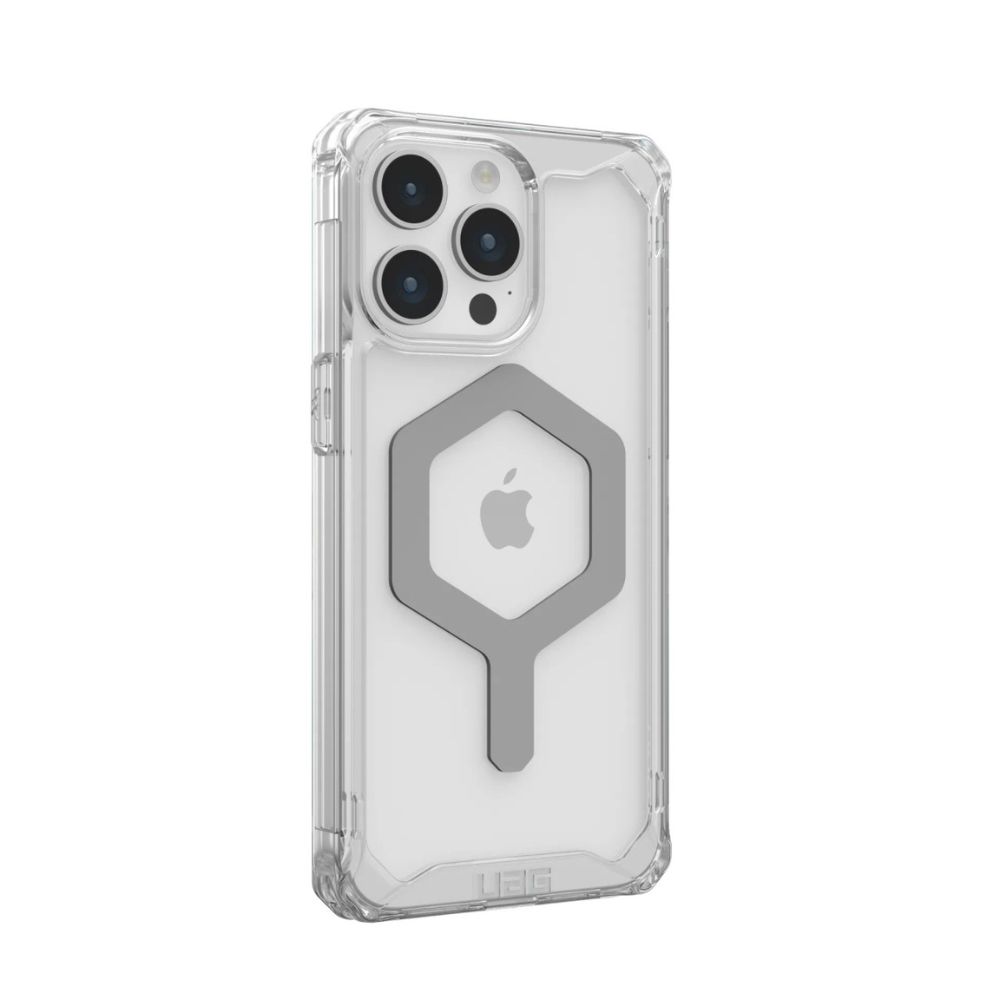 UAG Plyo MagSafe Case for iPhone 15 Pro Max (Ice/Silver)