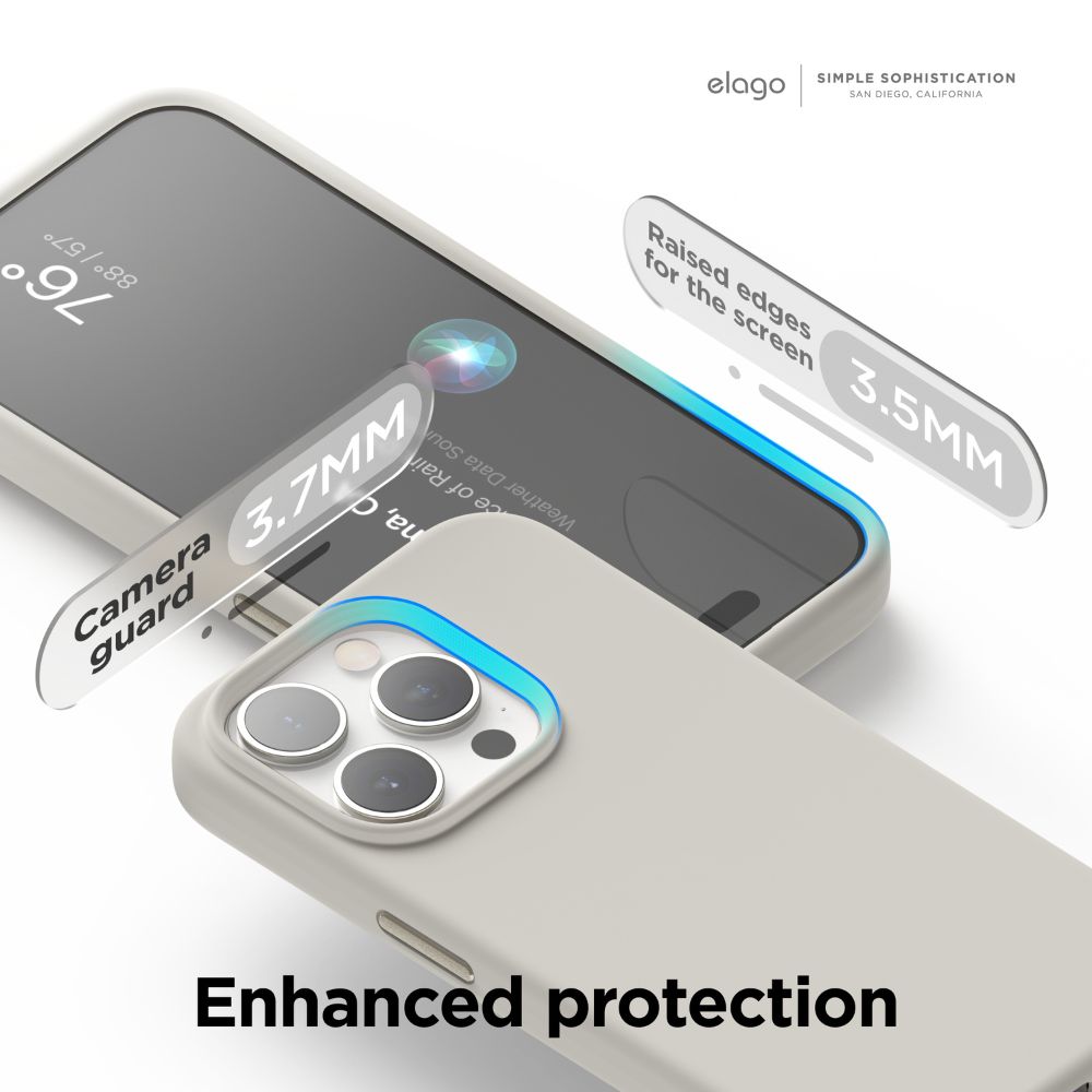 Elago Silicone Magsafe Case iPhone 15 Pro (Stone)