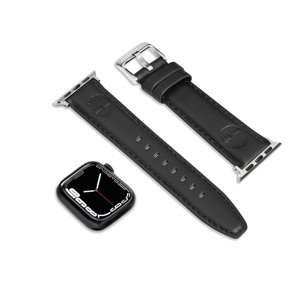 Timberland Lacandon Leather Strap for Smart Watch 42/44/45/49mm (Black)