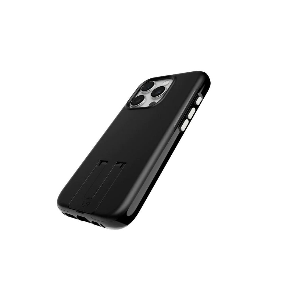 Tech21 iPhone 15 Pro Cover EvoCrystal Kick w/MagSafe (Obsidian Black)