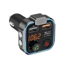 Porodo Smart Car Charger FM Transmitter With 24W PD Port and QC3.0