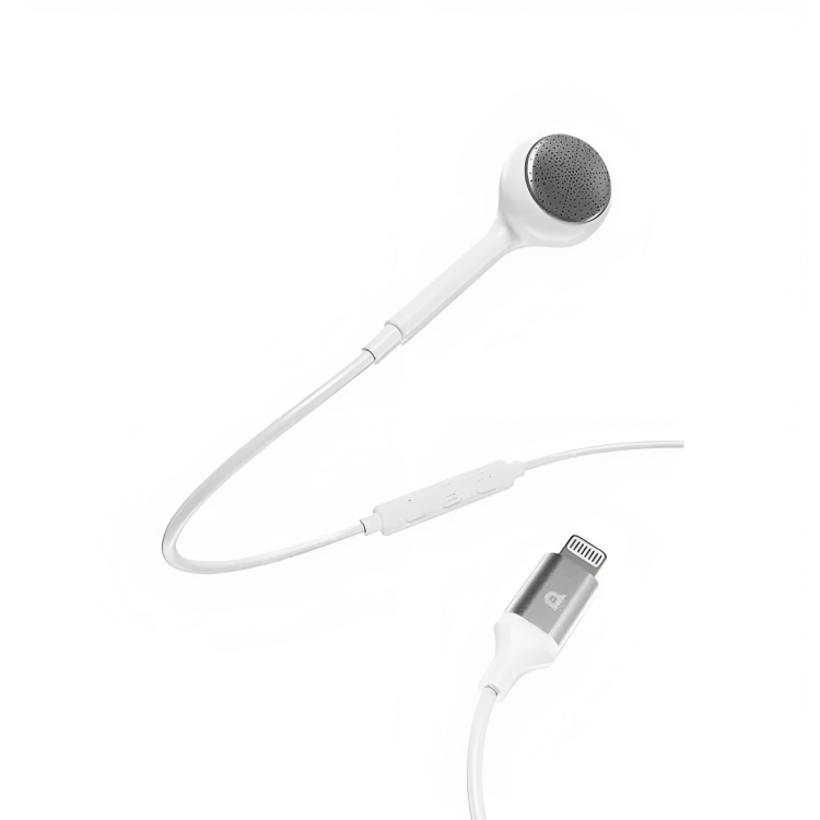 Powerology Mono Earphone Lightning Connector (White)