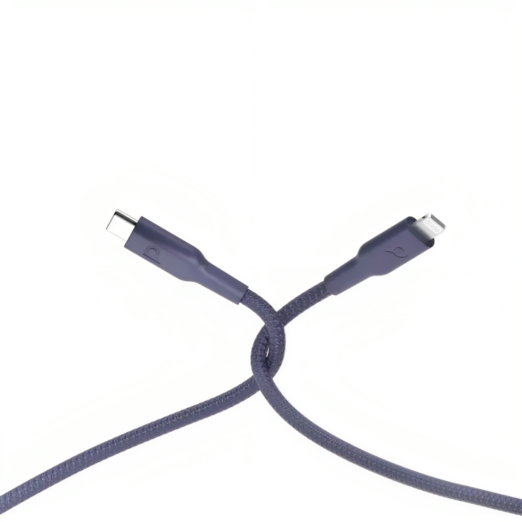 Powerology Braided USB-C To Lightning Data & Fast Charge Cable 2M (Purple)