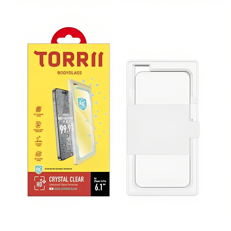 Torrii Bodyglass Anti-Bacterial Screen Protector for Iphone 14 Pro (Clear)