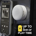 Scosche BoomCan Portable Magnetic Wireless Speaker (White)