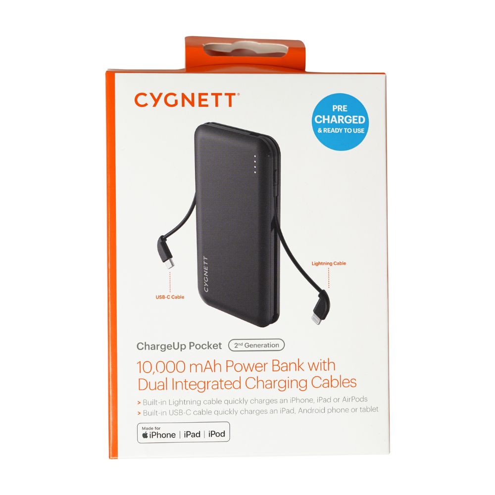 Cygnett ChargeUp Pocket Gen2 10000mAh (Black)