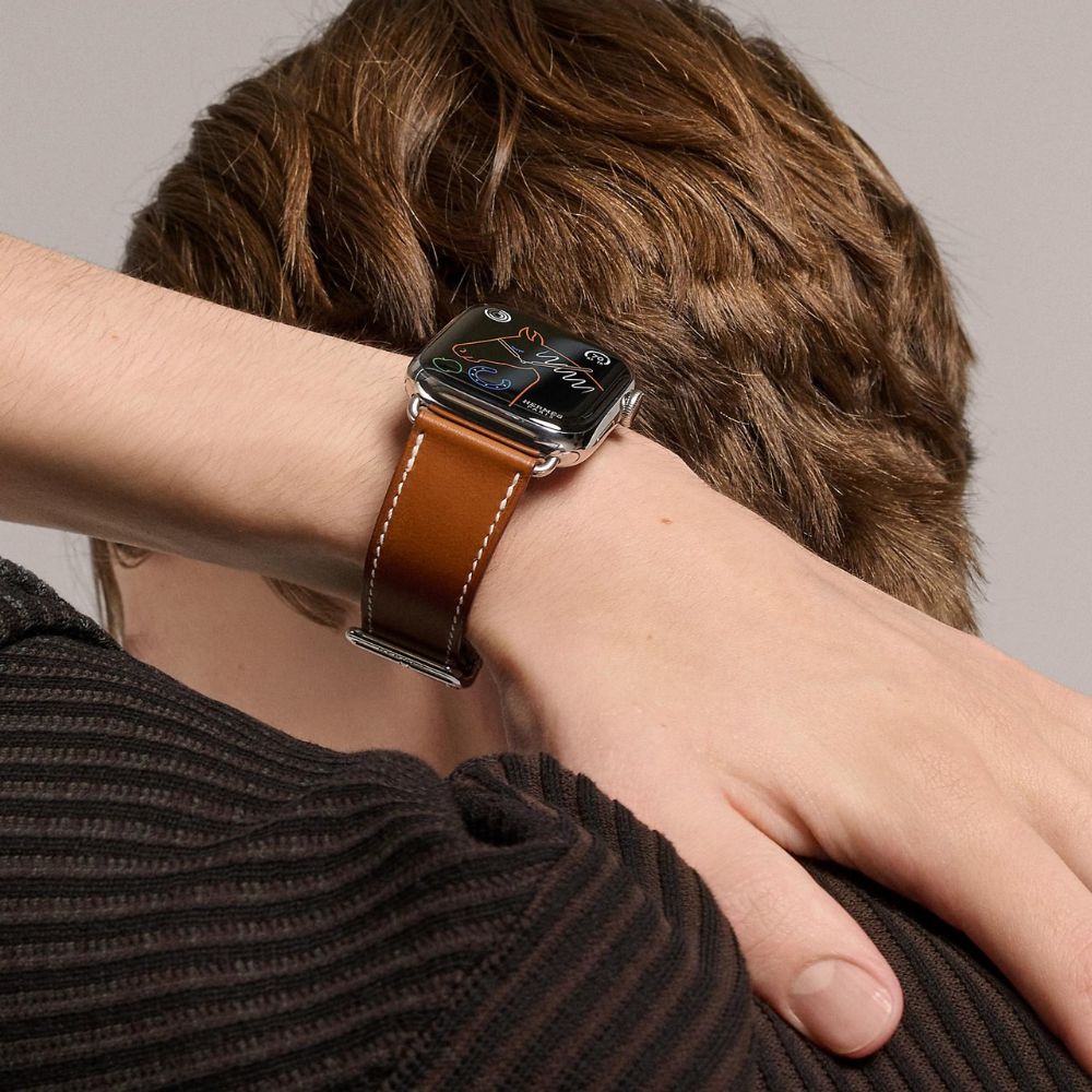 Apple Watch Hermes Series 9 45mm Silver Stainless Steel Case