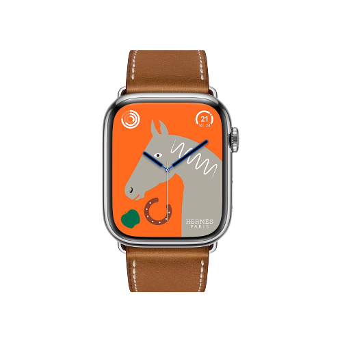 Apple Watch Hermes Series 9 45mm Silver Stainless Steel Case