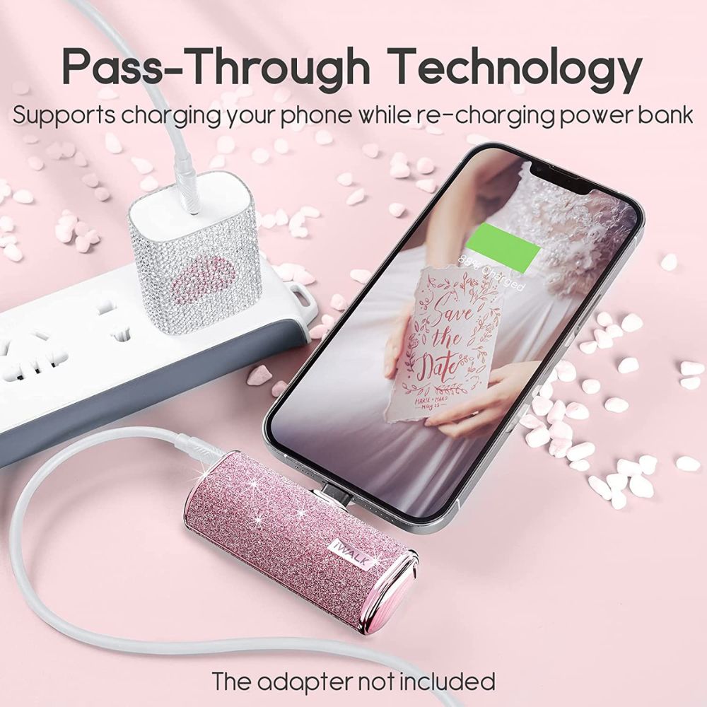 iWalk Linkme Plus Pocket Battery 4500 mAh (Pink Diamond)