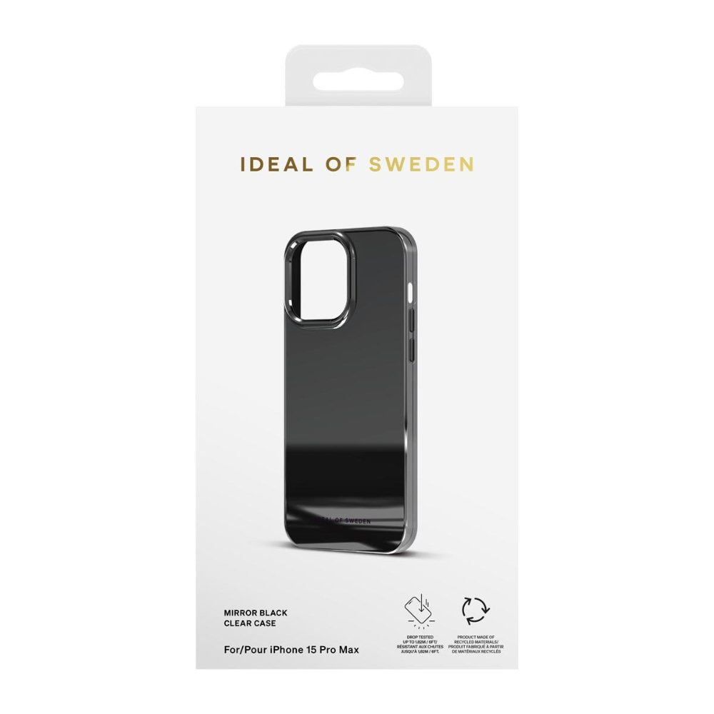 iDeal of Sweden Mirror Case for  iPhone 15 Pro Max (Black)